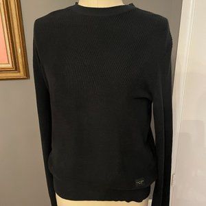 NWT Rag & Bone Archetype Dexter Cotton Crew Sweater, Dark Grey